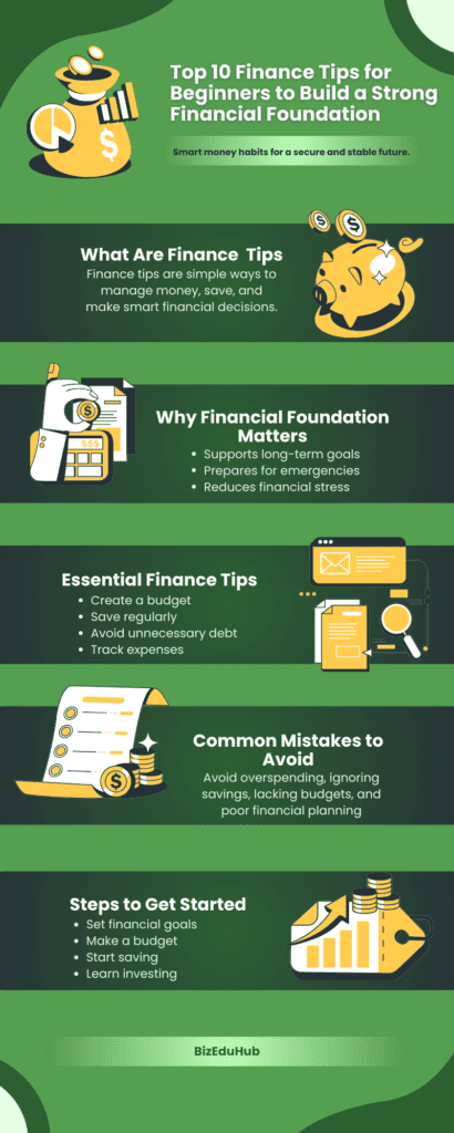 Top 10 Finance Tips for Beginners to Build a Strong Financial Foundation Finance Tips